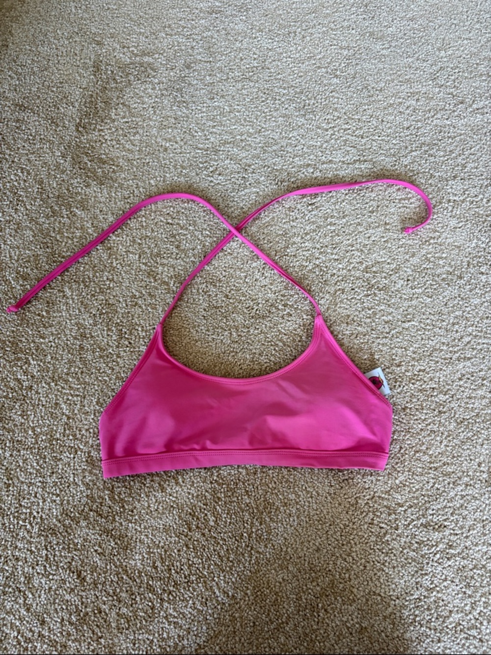 Island Love Hot Pink Bikini Top